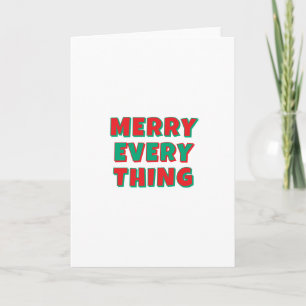 Merry Christmas Classical Unique Minimalist Plain Card