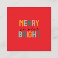 Merry Christmas Classical Unique Minimalist Plain