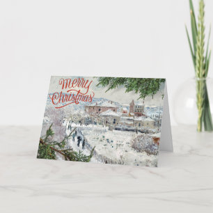 Merry Christmas. Claude Monet Folded Greeting Card