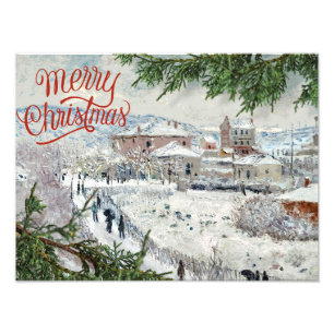 Merry Christmas. Claude Monet Photo Enlargement