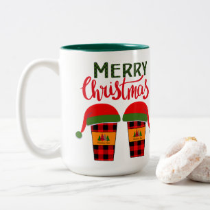 Merry Christmas Clothing Two-Tone Coffee Mug