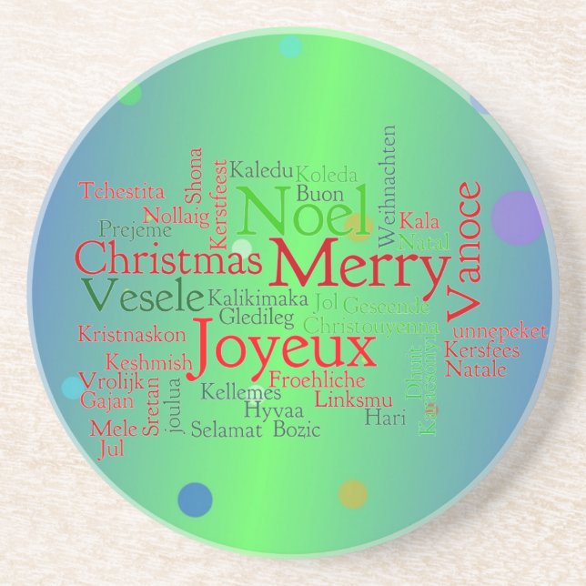 Merry Christmas Coaster (Front)