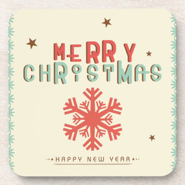Merry Christmas Coaster (Front)