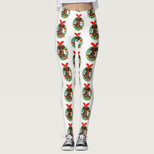 merry christmas cobra snake leggings