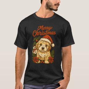 Merry Christmas Cockapoo Design T-Shirt