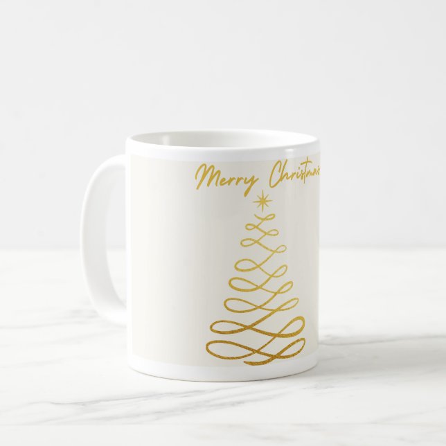 MERRY CHRISTMAS COFFEE MUG (Front Left)