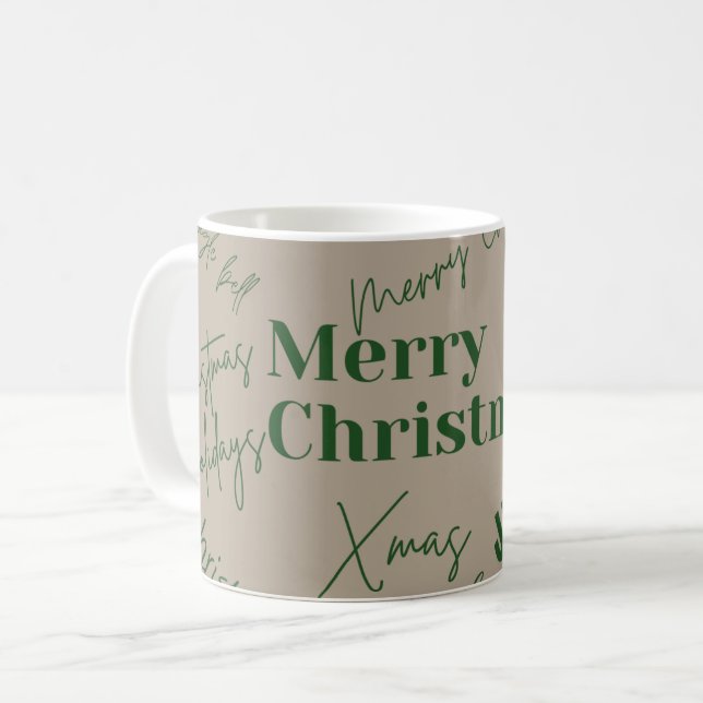 Merry Christmas coffee Mug (Front Left)