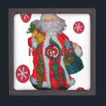 Merry Christmas Colourful Santa Claus Art Print  Jewelry Box<br><div class="desc">Merry Christmas Colourful Santa Claus Art Print Design Why Choose the “Merry Christmas Colourful Santa Claus Art Print”? Celebrate the magic of the holiday season with our “Merry Christmas Colourful Santa Claus Art Print.” This vibrant artwork features a beautifully designed Santa Claus, bursting with colour and charm. Perfectly capturing the...</div>