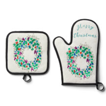 Merry Christmas Colourful Wreath 