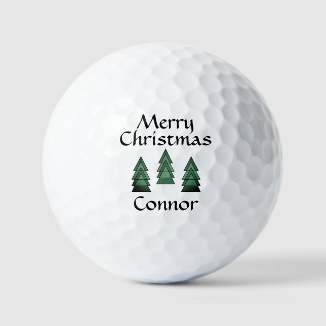 Merry Christmas #Connor golf balls by dalDesignNZ (Front)