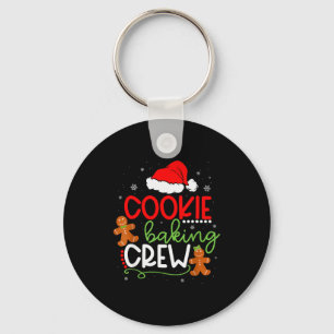 Merry Christmas Cookie Baking Crew Ginger Santa Pa Keychain