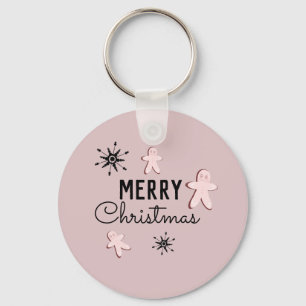 Merry Christmas Cookie Gingerbread Keychain