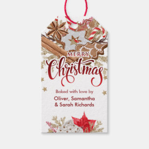 Merry Christmas Cookies Holiday Baking Gift Tag