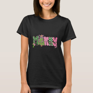 Merry Christmas Coquette Bow Family Xmas Men Women T-Shirt