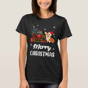 Merry Christmas Corgi Dog Lover Christmas Xmas T-Shirt
