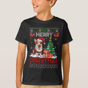Merry Christmas Corgi Dog Lovers Family Ugly Xmas  T-Shirt