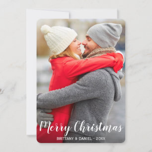Merry Christmas Couple Photo Card LR