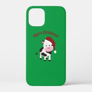 Merry Christmas Cow iPhone 12 Mini Case