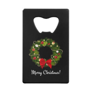 Merry Christmas! Credit Card Bottle Opener