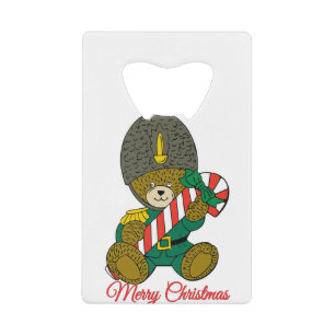 Merry Christmas Credit Card Bottle Opener