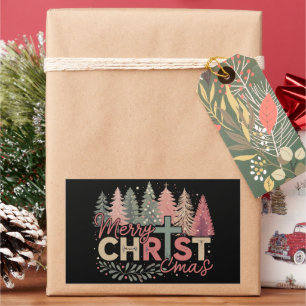Merry Christmas Cross Faith Jesus Christian Story Sticker