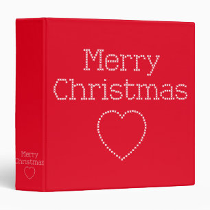Merry Christmas cross stitch sign Binder