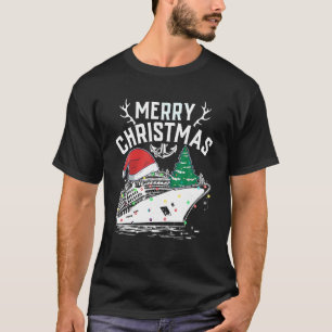 Merry Christmas Cruise Ship Family Christmas Santa T-Shirt