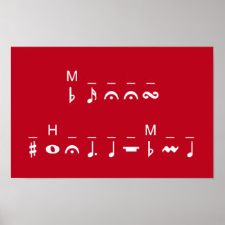 Merry Christmas Cryptogram Poster