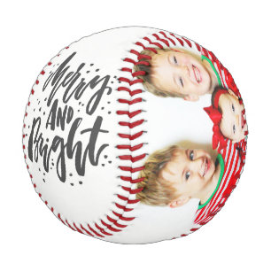 Merry Christmas Custom Family Photos Baseball