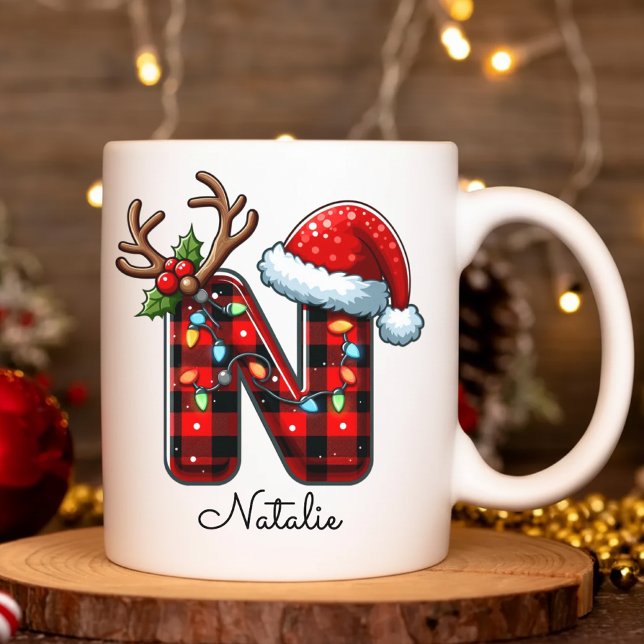 Merry Christmas Custom Mug Gift for Her or Him (Merry Christmas Personalized Mug – Secret Friend Gift for Her or Him)