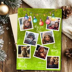 Merry Christmas custom multi photo card