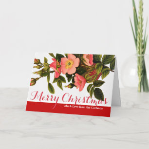 Merry Christmas Custom Template Greeting Card
