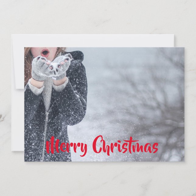 Merry Christmas Customizable Announcement (Front)