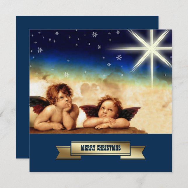Merry Christmas. Customizable Christmas Cards (Front/Back)