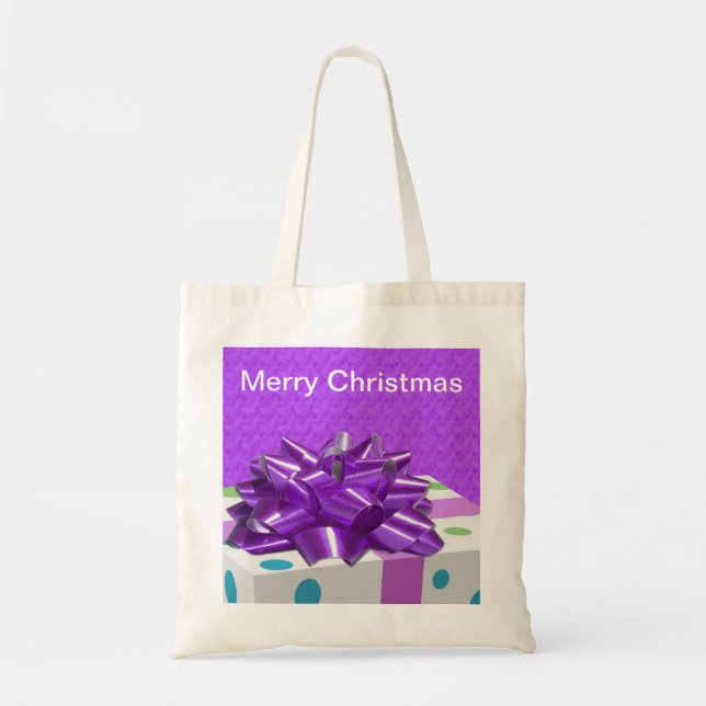 Merry Christmas Customizable Tote Bag (Front)