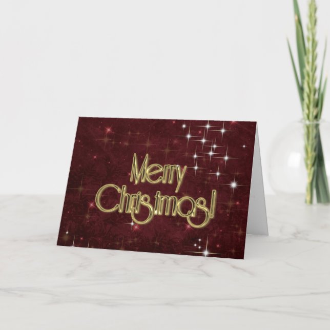 Merry Christmas CUSTOMIZED Holiday Card (Front)