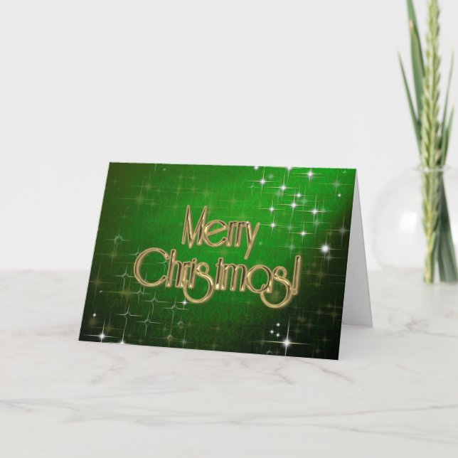 Merry Christmas CUSTOMIZED Holiday Card (Front)