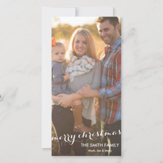 Merry Christmas Customized Photo Card