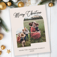 Merry Christmas customized photo holidays