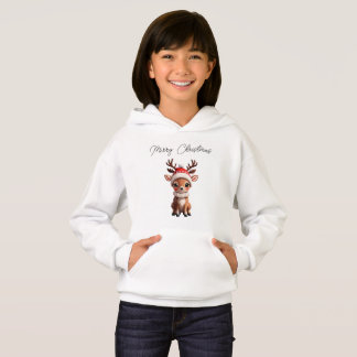 Merry Christmas, Cute Cartoon of Animal - Deer