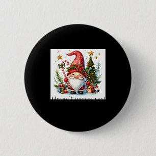 Merry Christmas Cute Christmas Gnome And More 2 Inch Round Button