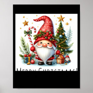 Merry Christmas Cute Christmas Gnome And More Poster