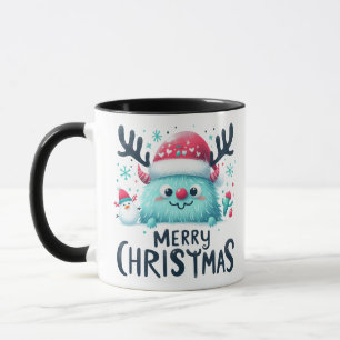 Merry Christmas Cute Fluffy Mug