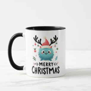 Merry Christmas Cute Fluffy Mug