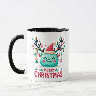 Merry Christmas Cute Fluffy Mug