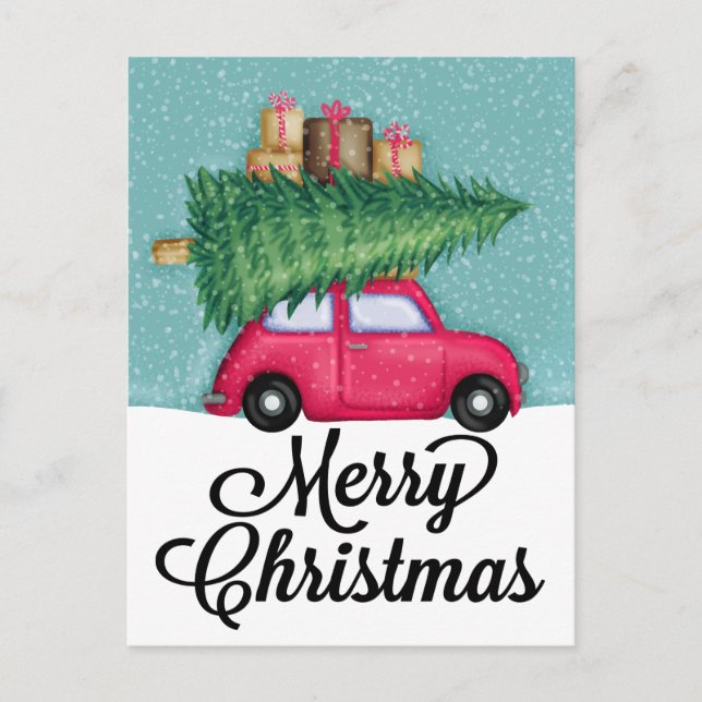 MERRY CHRISTMAS | Cute Holiday Car (Front)