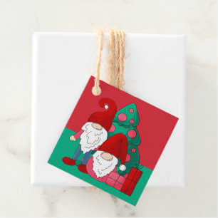 MERRY CHRISTMAS   Cute Holiday Gnomes Favour Tags