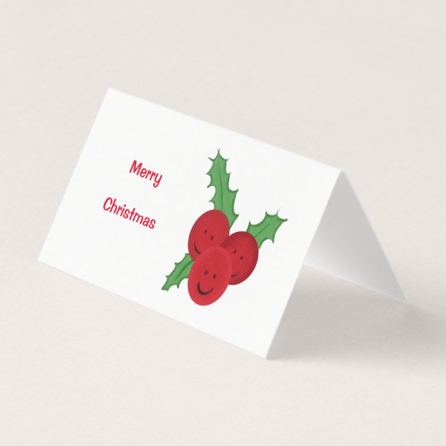 Merry Christmas cute holly (Front)