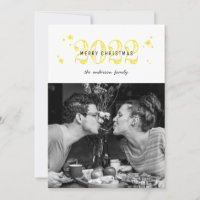 Merry Christmas. Cute modern yellow snow photo