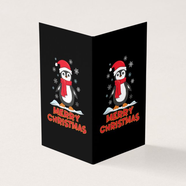 Merry Christmas Cute Penguin (Outside)